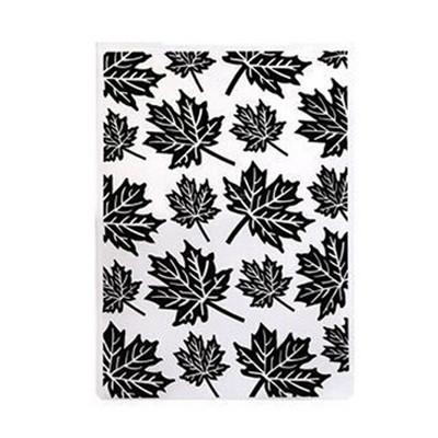 Klevo lapų reljefiniai aplankai Plastikinio fono šablonas, skirtas „pasidaryk pats“ iškarpų knygelėms, nuotraukų albumo kortelės kūrimas šventiniam dekoravimui