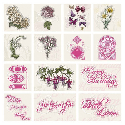 2022 New Arrival Chrysanthemum Garland Card Daffodils Metal Cutting Dies For Diy Scrapbooking Crafts Maker Πρότυπο άλμπουμ φωτογραφιών