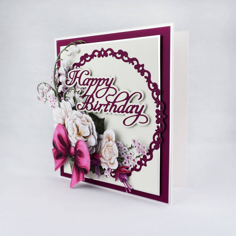 2022 New Arrival Chrysanthemum Garland Card Daffodils Metal Cutting Dies For Diy Scrapbooking Crafts Maker Πρότυπο άλμπουμ φωτογραφιών