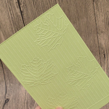 Печати с кленов лист Пластмасов релефен шаблон за папка за скрапбукинг Фотоалбум Изработка на хартиени картички