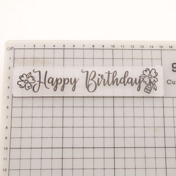 Честит рожден ден Пластмасови скрапбукинг папки за щамповане Шаблони Изработка на картички от хартия за изработка Албум Цветен декор Консумативи за печати