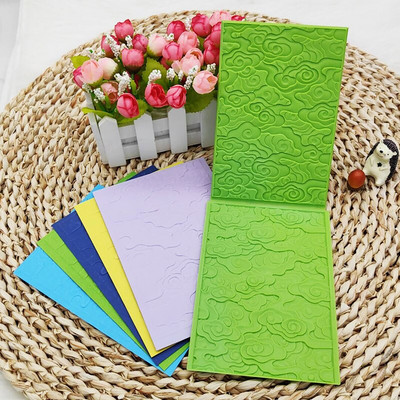 2022 New 3d Embossed Auspicious Cloud Embossing Board Is Used For Diy Embossing Process To Produce Pattern Background Greeting C