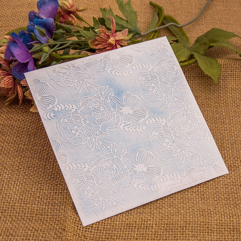 Rose Flower Plastic Embossing Folder for Scrapbooking Paper Card Making DIY Craft Album Scrapbooking Decoration