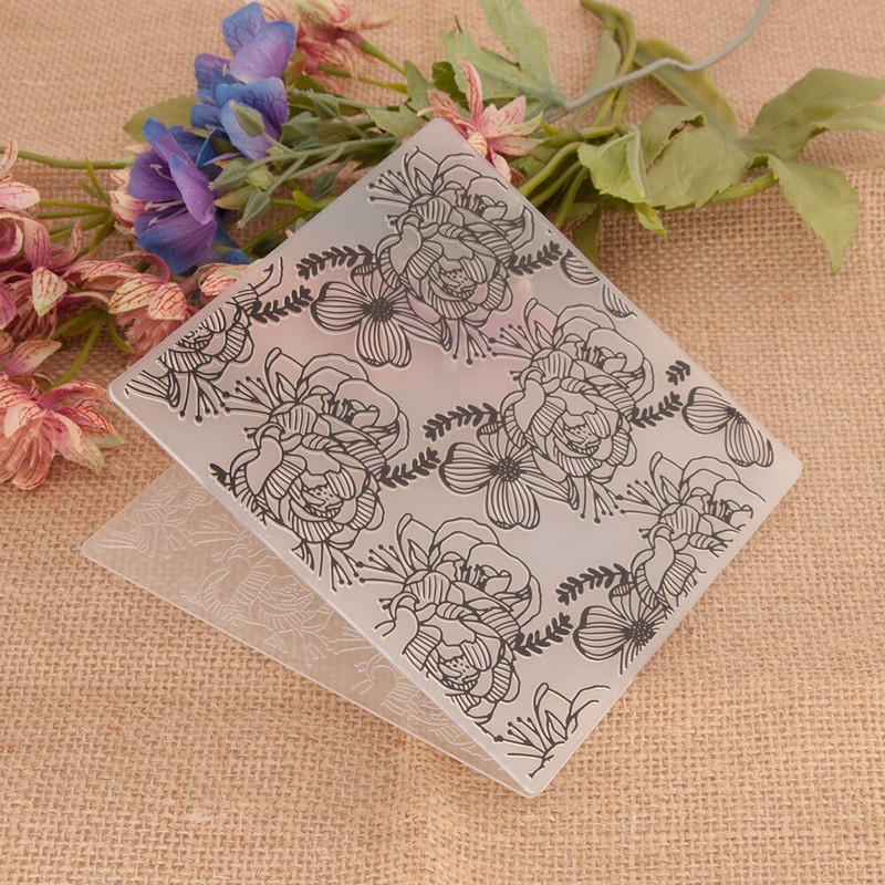 Rose Flower Plastic Embossing Folder for Scrapbooking Paper Card Making DIY Craft Album Scrapbooking Decoration