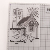 Foldere de gofrare din plastic Farmhouse Fundal pentru realizarea de carduri DIY Scrapbooking Hârtie de decorare Articole pentru artizanat 12,7x17,8cm