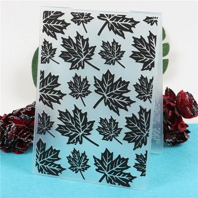 Καρδιά Φύλλα Πλαστική Ανάγλυφη Φάκελος για Scrapbooking Χάρτινη Κάρτα Δημιουργία DIY Craft Album Scrapbooking Διακόσμηση