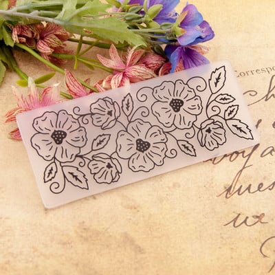 2021 New Vintage Flower Printed Plastic Embossing folders for DIY Scrapbooking Paper Craft Card Making Decorating Supplies