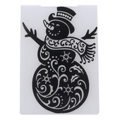 Häid jõule lumememme plastikust reljeefne kaust väljalõigete albumi jaoks isetegemise albumikaardi tööriist plastikust mallikaardi meisterdamine