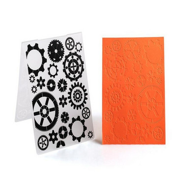 1 ΤΕΜ Πλαστικός ανάγλυφος φάκελος για Πρότυπο λεύκωμα καρτών σφραγίδας κατασκευής διακόσμησης DIY χειροποίητο εργαλείο καρτών άλμπουμ