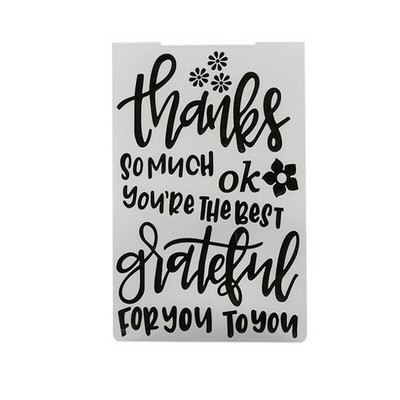 1 ΤΕΜ Πλαστικός ανάγλυφος φάκελος για Πρότυπο λεύκωμα καρτών σφραγίδας κατασκευής διακόσμησης DIY χειροποίητο εργαλείο καρτών άλμπουμ