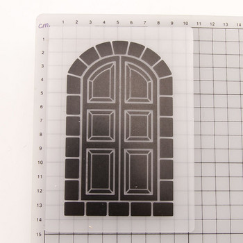 Папки за щамповане на врата Пластмасов шаблон за DIY Scrapbooking Занаяти Създаване на фотоалбум Картички Празнични ръчно изработени консумативи за декорация
