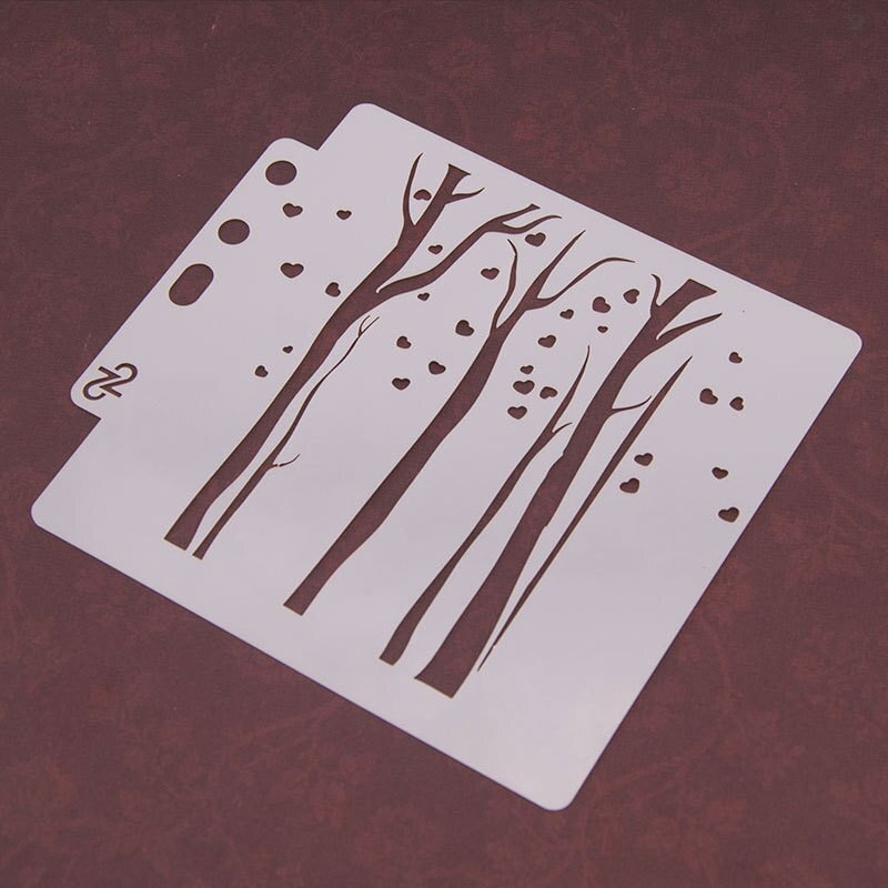 1 τεμ Στένσιλ για DIY Craft Scrapbooking Journal Πρότυπο Ζωγραφικής Διάτρητο Ανάγλυφο άλμπουμ Χαρτί κάρτα επαναχρησιμοποιήσιμη κοίλο πρότυπο