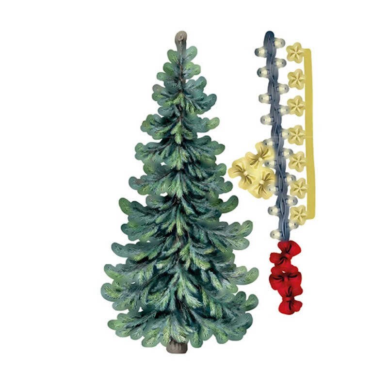 Εξαιρετική μήτρα κοπής μετάλλων σειράς Χριστουγεννιάτικων δέντρων για DIY Scrapbooking Crafts Dies Cut Maker Πρότυπο άλμπουμ φωτογραφιών χειροποίητο