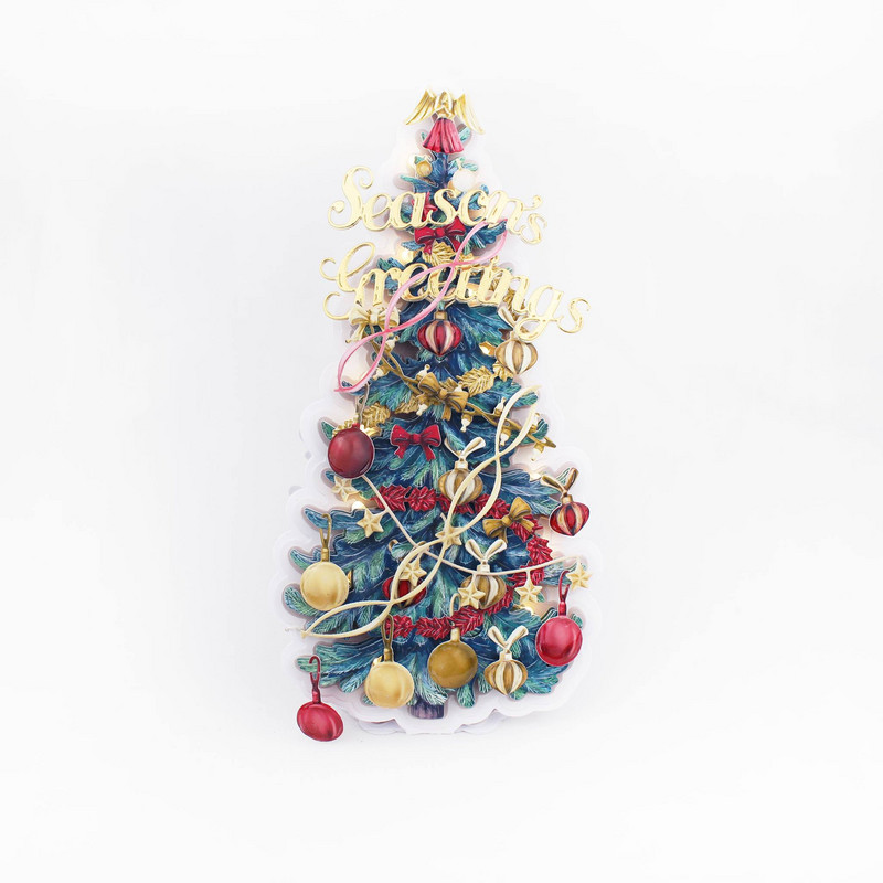 Εξαιρετική μήτρα κοπής μετάλλων σειράς Χριστουγεννιάτικων δέντρων για DIY Scrapbooking Crafts Dies Cut Maker Πρότυπο άλμπουμ φωτογραφιών χειροποίητο