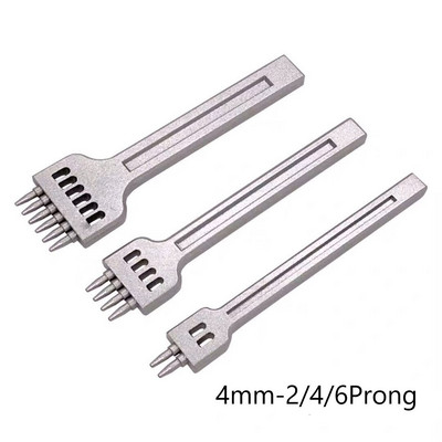 3 tk/komplekt 2/4/6 auguga DIY nahast ümmarguse rea mulgustamise tööriist 4/5/6 mm vahega augurauad Paelad õmblemine käsitsi õmblusniidi tööriist