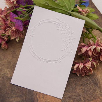 Στεφάνι λουλουδιών Πλαστικές ανάγλυφες φάκελοι Πρότυπο φόντου για χειροτεχνίες DIY Scrapbooking Φτιάξτε άλμπουμ φωτογραφική κάρτα γιορτινή διακόσμηση