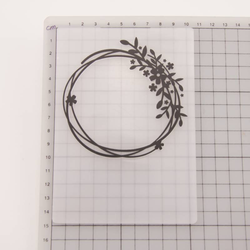 Pärg Lill Plastmassist reljeefsed kaustad Taustamall meisterdamiseks scrapbooking käsitööks Tee albumi fotokaart pühadekaunistuseks