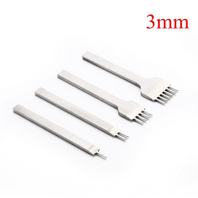 4 vnt. / rinkinys Odinis amatų įrankių rinkinys nerūdijančio plieno skylių kaltas graviravimo susiuvimo perforavimo įrankių rinkinys 4 dydžio pasirinkimas