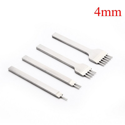 4 vnt. / rinkinys Odinis amatų įrankių rinkinys nerūdijančio plieno skylių kaltas graviravimo susiuvimo perforavimo įrankių rinkinys 4 dydžio pasirinkimas