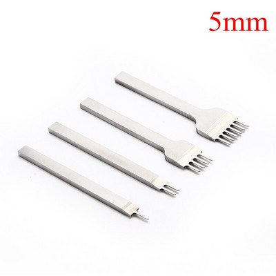 4 vnt. / rinkinys Odinis amatų įrankių rinkinys nerūdijančio plieno skylių kaltas graviravimo susiuvimo perforavimo įrankių rinkinys 4 dydžio pasirinkimas