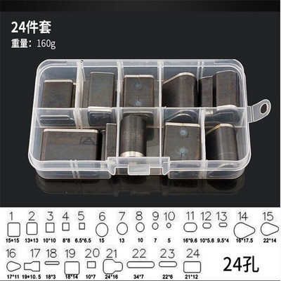 24/39 vnt. skylių pjovimo perforatorius, rankų darbo „pasidaryk pats“ odinis reljefinis perforavimo įrankių rinkinys, skirtas odiniam diržo telefono dėklui