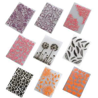 Facemile 1PCS Plastic Embossing Folder for Scrapbook DIY Album Card Tool Plastic Template Stamp Card Making Decoration