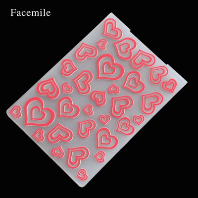 Facemile 1PCS Plastic Embossing Folder for Scrapbook DIY Album Card Tool Plastic Template Stamp Card Making Decoration