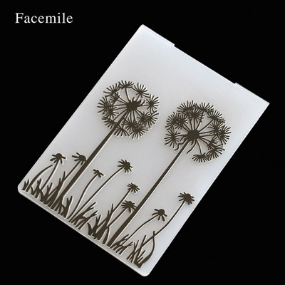 Facemile 1PCS Plastic Embossing Folder for Scrapbook DIY Album Card Tool Plastic Template Stamp Card Making Decoration
