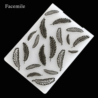 Facemile 1PCS Plastic Embossing Folder for Scrapbook DIY Album Card Tool Plastic Template Stamp Card Making Decoration