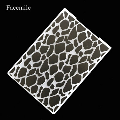 Facemile 1PCS Plastic Embossing Folder for Scrapbook DIY Album Card Tool Plastic Template Stamp Card Making Decoration