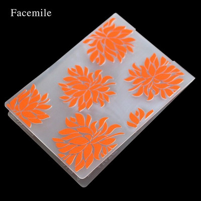 Facemile 1PCS Plastic Embossing Folder for Scrapbook DIY Album Card Tool Plastic Template Stamp Card Making Decoration