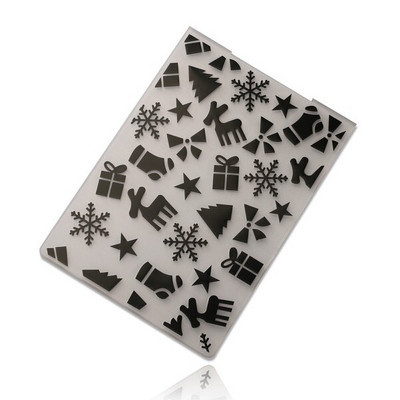 Facemile 1PCS Plastic Embossing Folder for Scrapbook DIY Album Card Tool Plastic Template Stamp Card Making Decoration