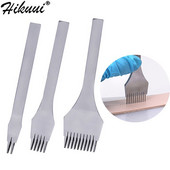 3 τμχ Σετ εργαλείων διάτρησης ραφής δερμάτινη χειροτεχνία γαλλικού τύπου DIY Εργαλεία διάτρησης με τρύπες Σμίλη λοξή επίπεδη κοπή 3,85/3,38/3,0/2,7 χιλιοστά