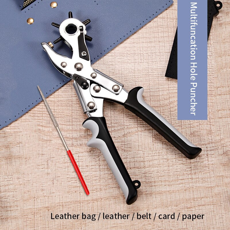 Instrumente de artizanat din piele Perforatoare pentru lucrări de artizanat Perforator de hârtie Instrument de cusut Mașină de găurit Accesorii de perforat Cureaua de cusut