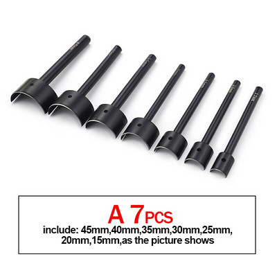 15-45 χιλιοστά Ημικυκλική διάτρηση Ραφή κοπής από χάλυβα Δερμάτινο γωνιακό κιτ κοπής Εγχειρίδιο Στρογγυλή ζώνη ζώνης τσάντα πορτοφόλι Δερμάτινο εργαλείο διάτρησης