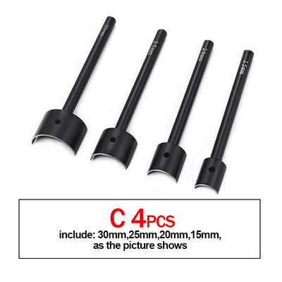 15-45 χιλιοστά Ημικυκλική διάτρηση Ραφή κοπής από χάλυβα Δερμάτινο γωνιακό κιτ κοπής Εγχειρίδιο Στρογγυλή ζώνη ζώνης τσάντα πορτοφόλι Δερμάτινο εργαλείο διάτρησης