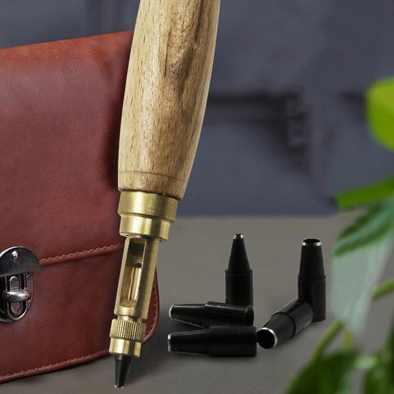 Βίδα διάτρησης με τρύπα Αφαιρούμενο βιβλίο τρυπάνι Auto με 5 Μέγεθος Μύτη 1,5-4mm Αυτόματες Ζώνες Βιδωτή Δερμάτινο Εργαλείο