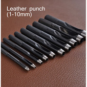 Στρογγυλό σετ διάτρησης 1-10 mm Δερμάτινο Εργαλείο διάτρησης χειροτεχνίας Εργαλείο κοπής διάτρησης κοίλων οπών για ζώνες ρολογιών Ζώνες καμβά χαρτί πλαστικό