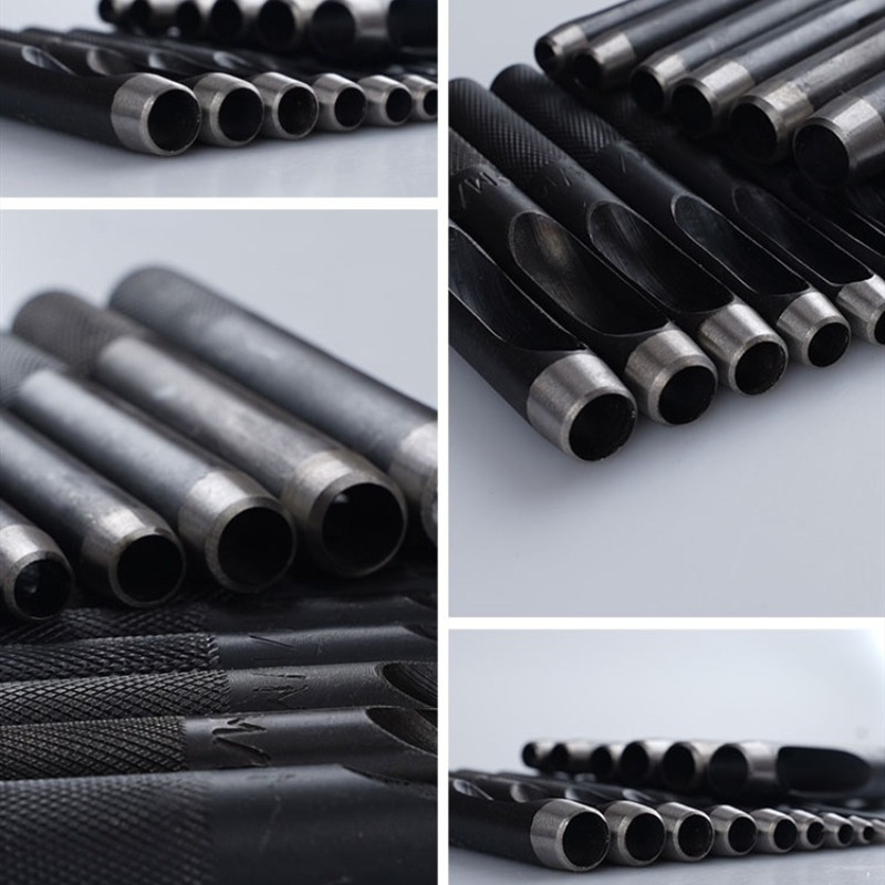 Στρογγυλό σετ διάτρησης 1-10 mm Δερμάτινο Εργαλείο διάτρησης χειροτεχνίας Εργαλείο κοπής διάτρησης κοίλων οπών για ζώνες ρολογιών Ζώνες καμβά χαρτί πλαστικό