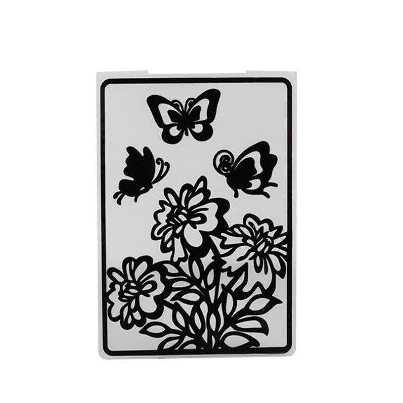 1 ΤΕΜ Πλαστικό Πρότυπο Ανάγλυφο Φάκελο για Scrapbooking Φωτογραφικό Άλμπουμ Χαρτί Κάρτα Κάρτα χειροτεχνίας Κάνοντας Διακόσμηση Γάμου