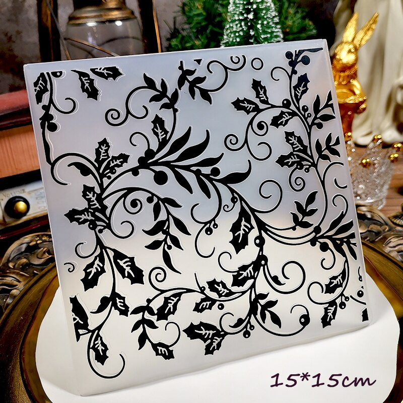 Panalisacraft Božićni cvijet ruže, listovi, mape za utiskivanje za DIY Scrapbooking, pribor za ukrašavanje od papira za rukotvorine/kartice