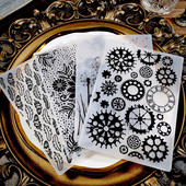 Panalisacrafti taustatekstuuriga lilled Reljeefsed kaustad isetegemiseks scrapbooking paberist käsitöö/kaartide valmistamiseks kaunistustarvikud