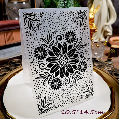 Panalisacrafti taustatekstuuriga lilled Reljeefsed kaustad isetegemiseks scrapbooking paberist käsitöö/kaartide valmistamiseks kaunistustarvikud