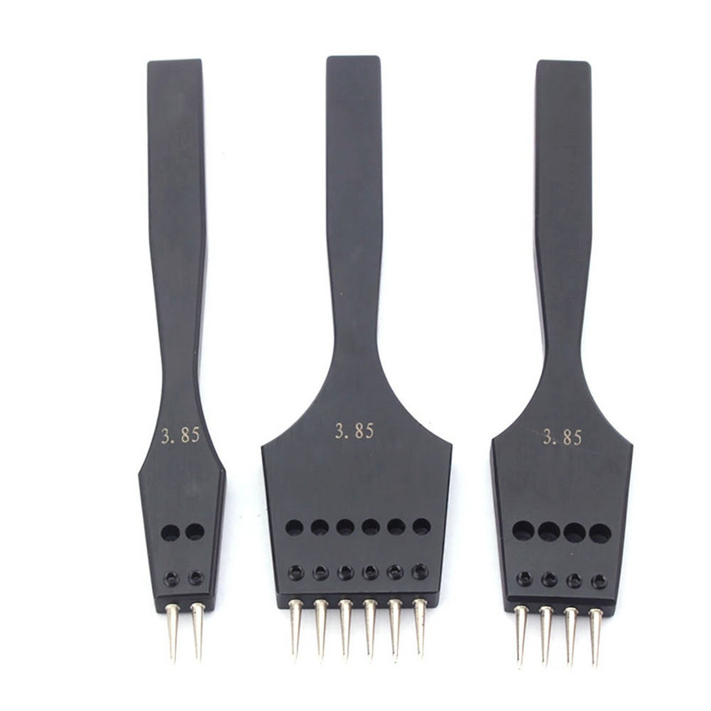 Δερμάτινο εργαλείο διάτρησης Αιχμηρή κεφαλή Αντικαθιστώμενο σίδερο τρυπήματος αφαιρούμενο με στρογγυλή τρύπα Δερμάτινη σμίλη χειροτεχνίας 4 Διαθέσιμο μέγεθος