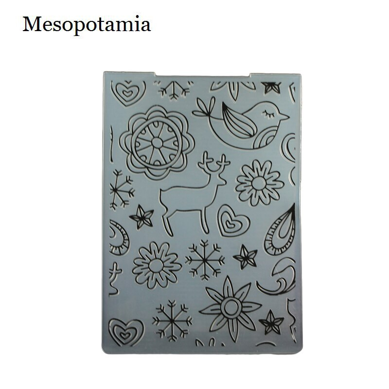 DIY Scrapbooking Listy Púpava Bump Embossing File Šablóny Karty Plastová šablóna Záhradné remeslá Šitie Embossing Priečinky