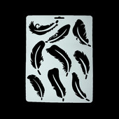 DIY Scrapbooking Lišće Predložak perja Pečenje Kuhinja Ukrašavanje kolača Šablone Sprej Listovi Predložak perja Mape za utiskivanje