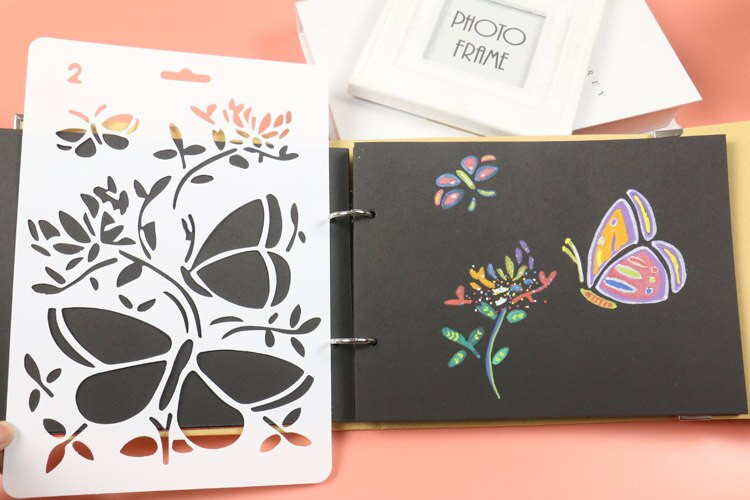 DIY Scrapbooking Lišće Predložak perja Pečenje Kuhinja Ukrašavanje kolača Šablone Sprej Listovi Predložak perja Mape za utiskivanje