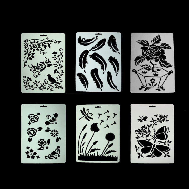 DIY Scrapbooking Lišće Predložak perja Pečenje Kuhinja Ukrašavanje kolača Šablone Sprej Listovi Predložak perja Mape za utiskivanje