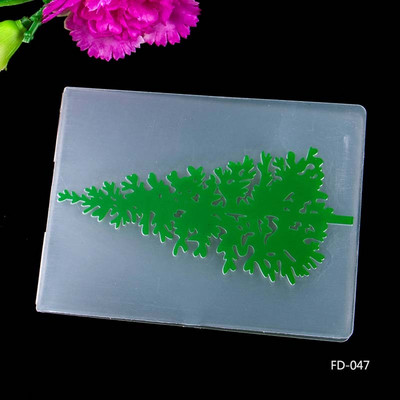 Väikese puu taustaga plastist reljeefne kaust kaartide valmistamiseks scrapbooking paberist DIY käsitöö kaunistustarbed