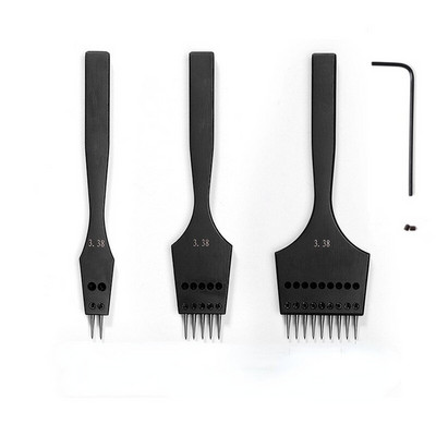 Eemaldatav ümmarguse auguga nahast stantsimistööriist Terav pea, vahetatav torkimisraud Professionaalne stantsimistööriist Nahast käsitööna